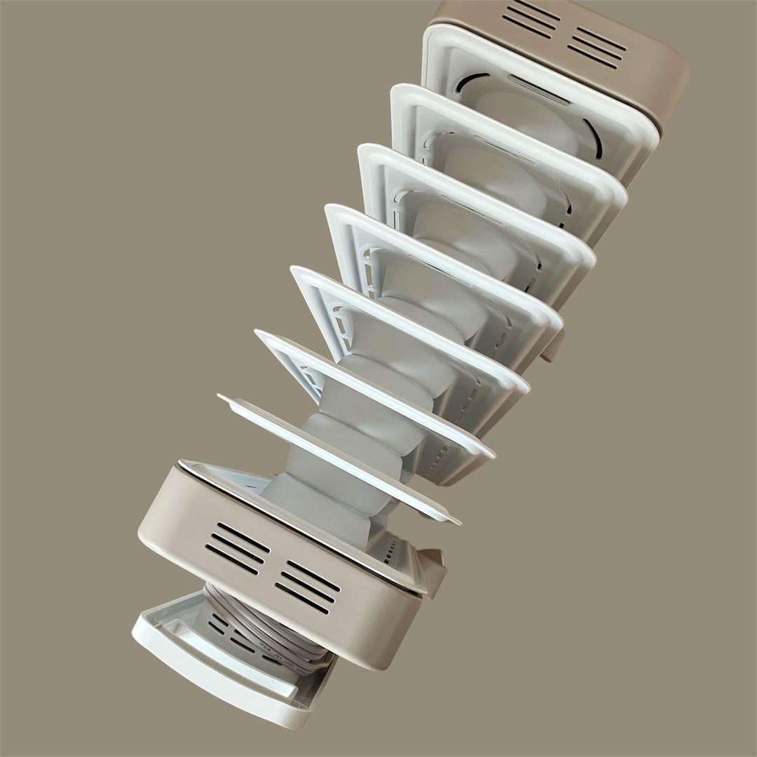 デロンギ ヴェルティカルド カモミールホワイト オイルヒーター