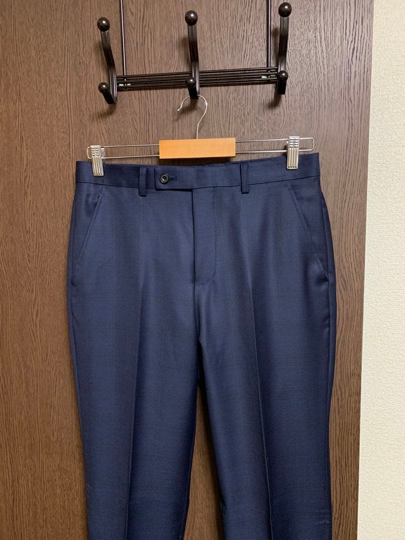 専用AB5新品！イタリアREDAウール100%3ピーススーツ！ネイビーブルー！