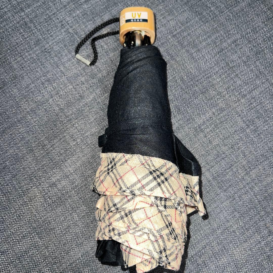 新品　BURBERRY 折りたたみ日傘 UV 晴雨兼用