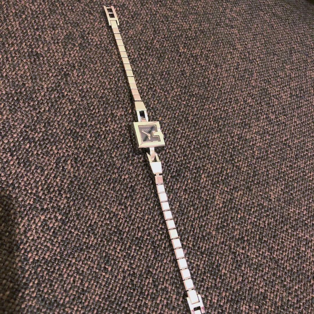 【GUCCI】グッチ シルバー ブレスレット 時計 美品