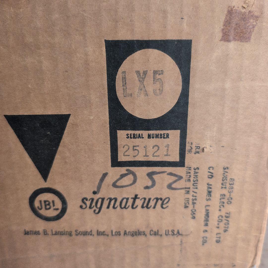 ビンテージ JBL LX5ネットワークペア 片方は未開封品です。