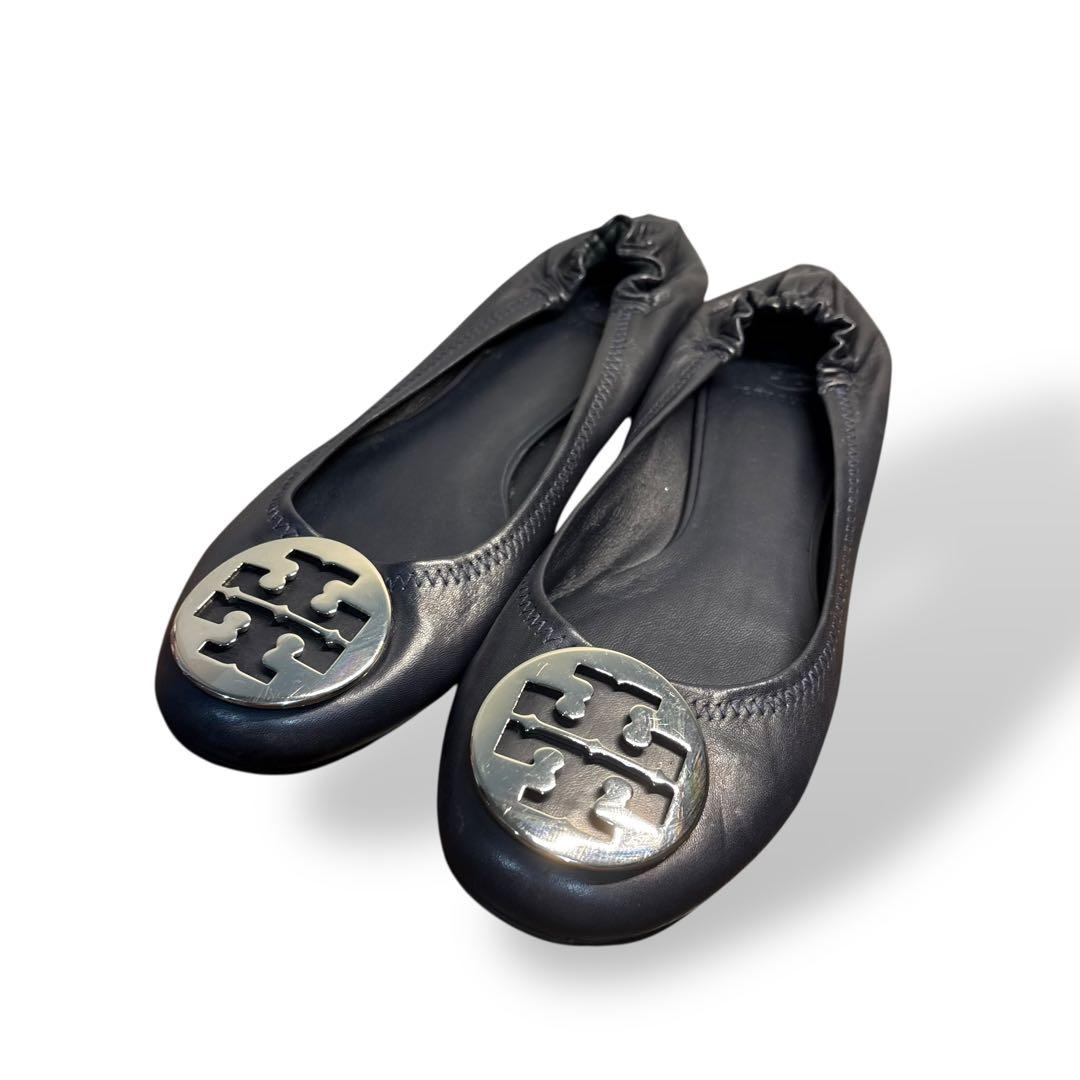 極美品　トリーバーチ　バレーシューズ　フラットシューズ　81/2 ブラック