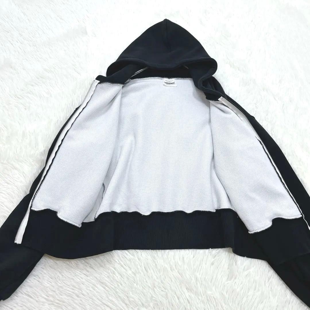 THE SHINZONE ケープリンパーカー　ジップアップパーカー　黒　短丈