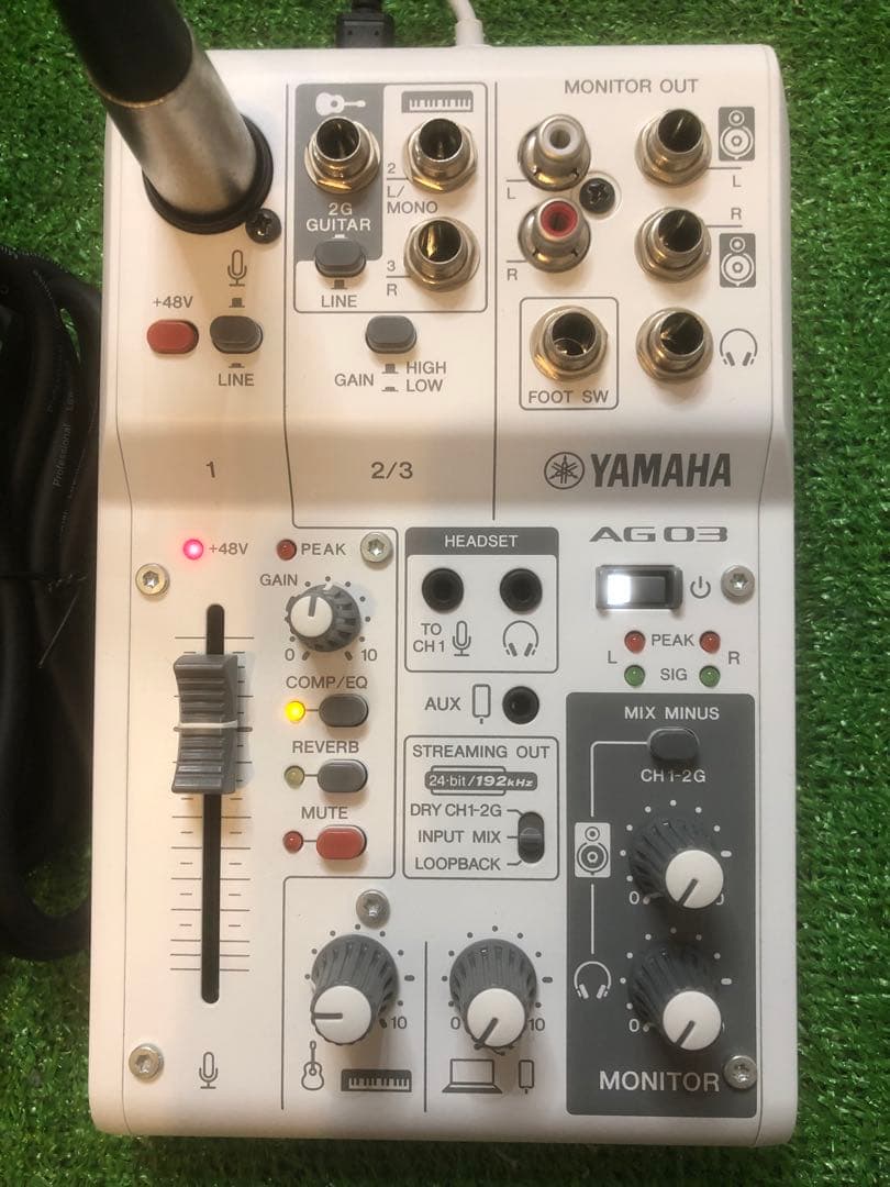 ミキサー　YAMAHA AG03mk2 マイクとリングライト付き