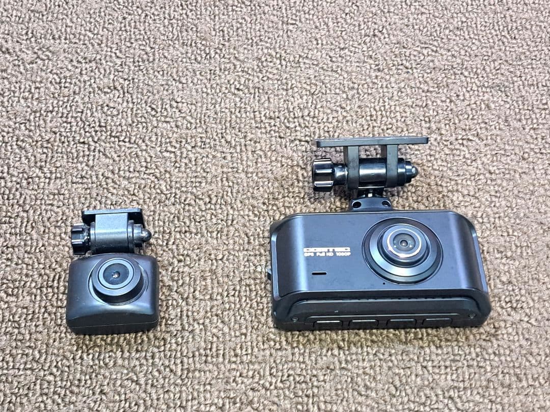 配線新品・駐車監視◆コムテック前後ドライブレコーダー ZDR 035 ★動作良好