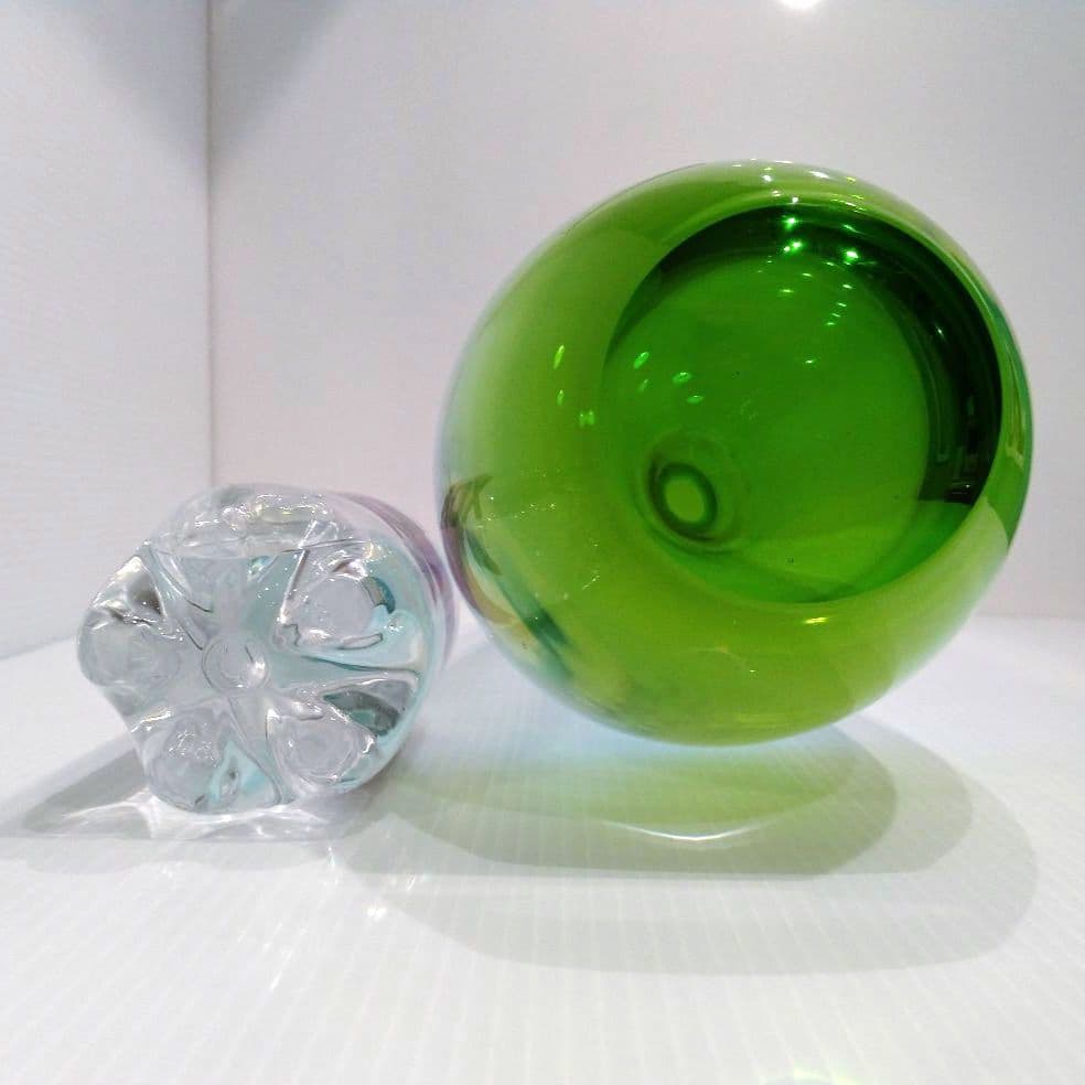 LSA フラワーベース ガラス 花器 ロング ブルー グリーン 高さ50cm