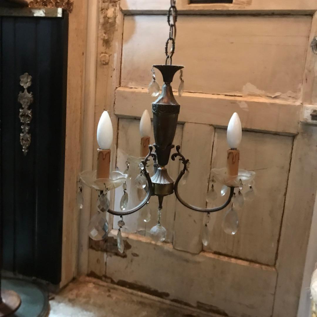 アンティーク フランス シャンデリア 3灯