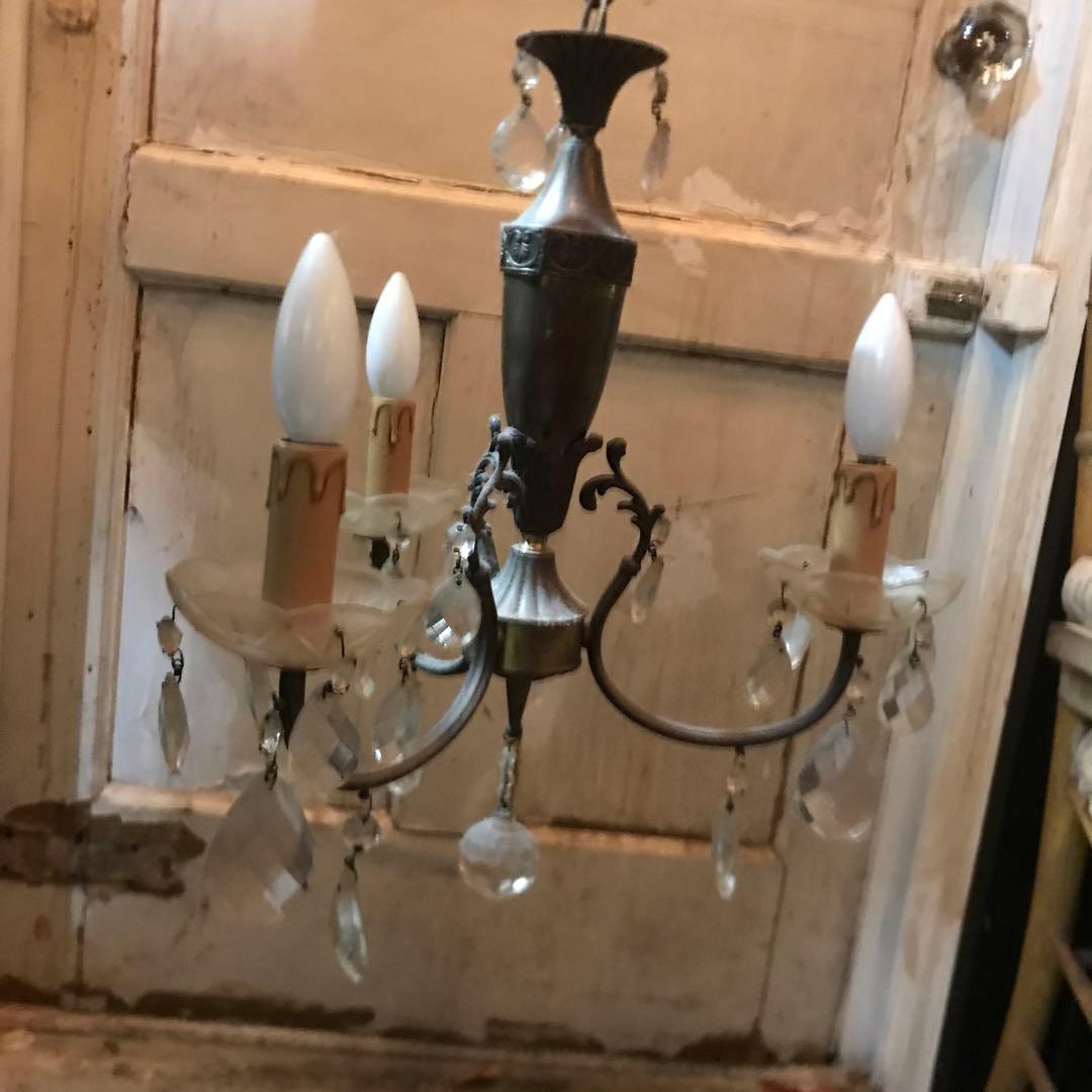 アンティーク フランス シャンデリア 3灯