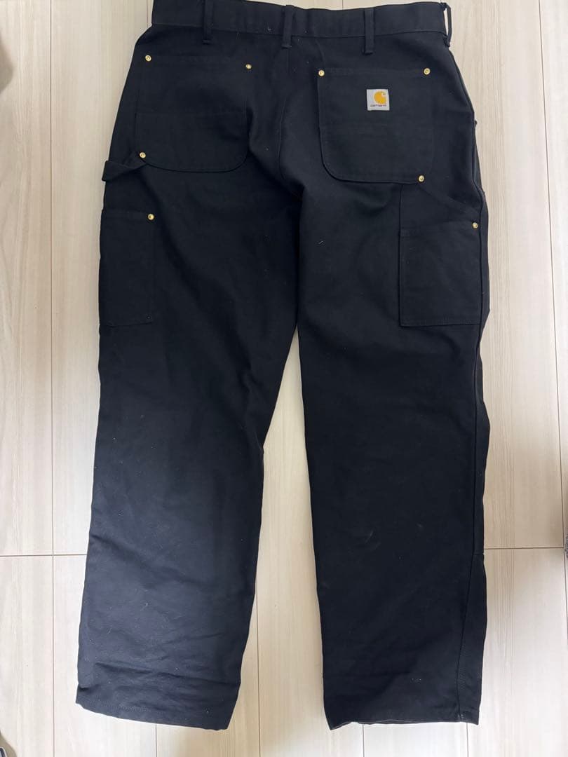 Carhartt ダブルニー 36x30 ブラック　バングラデシュ製