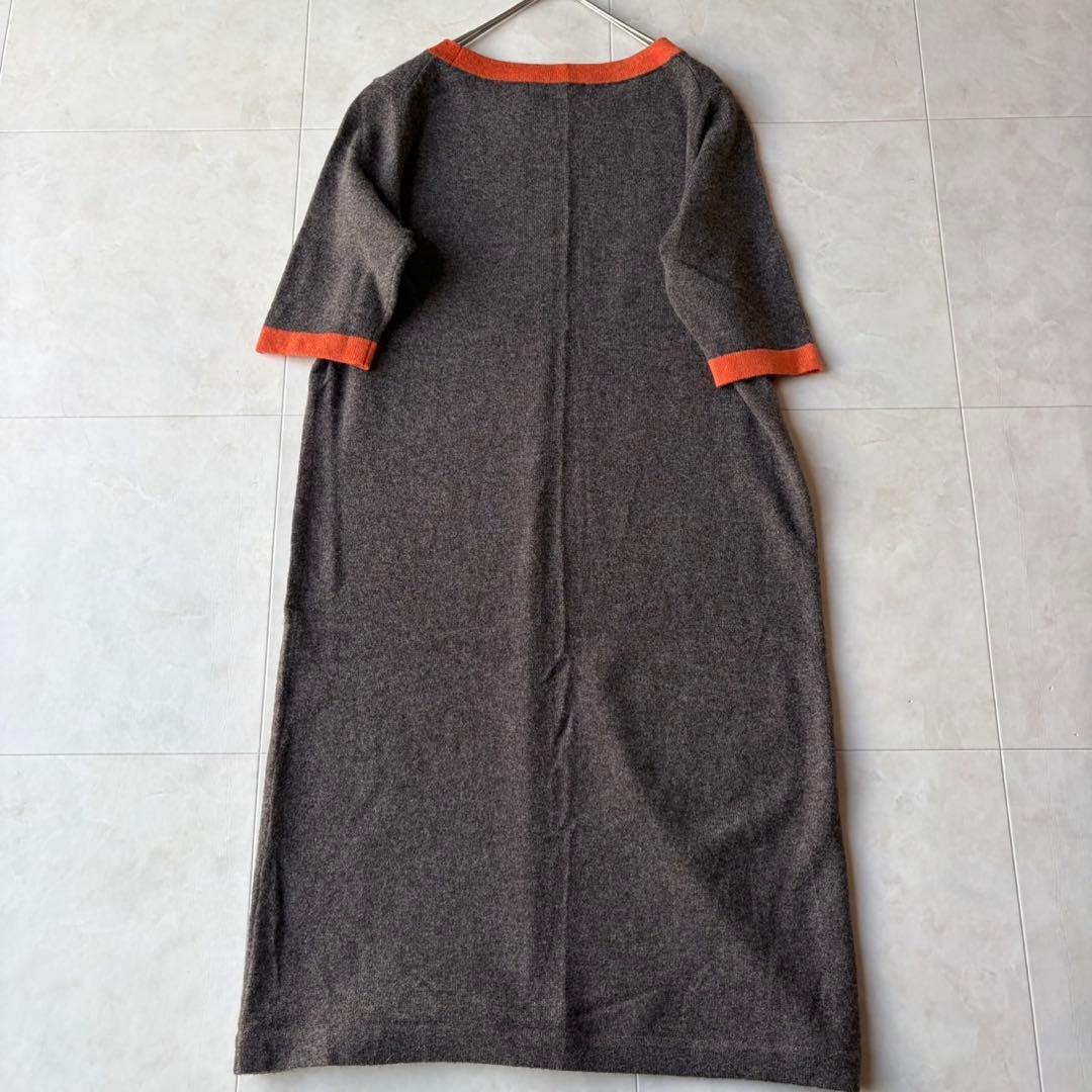 美品 ダーマコレクション カシミヤ100% 3点 アンサンブル バイカラー M