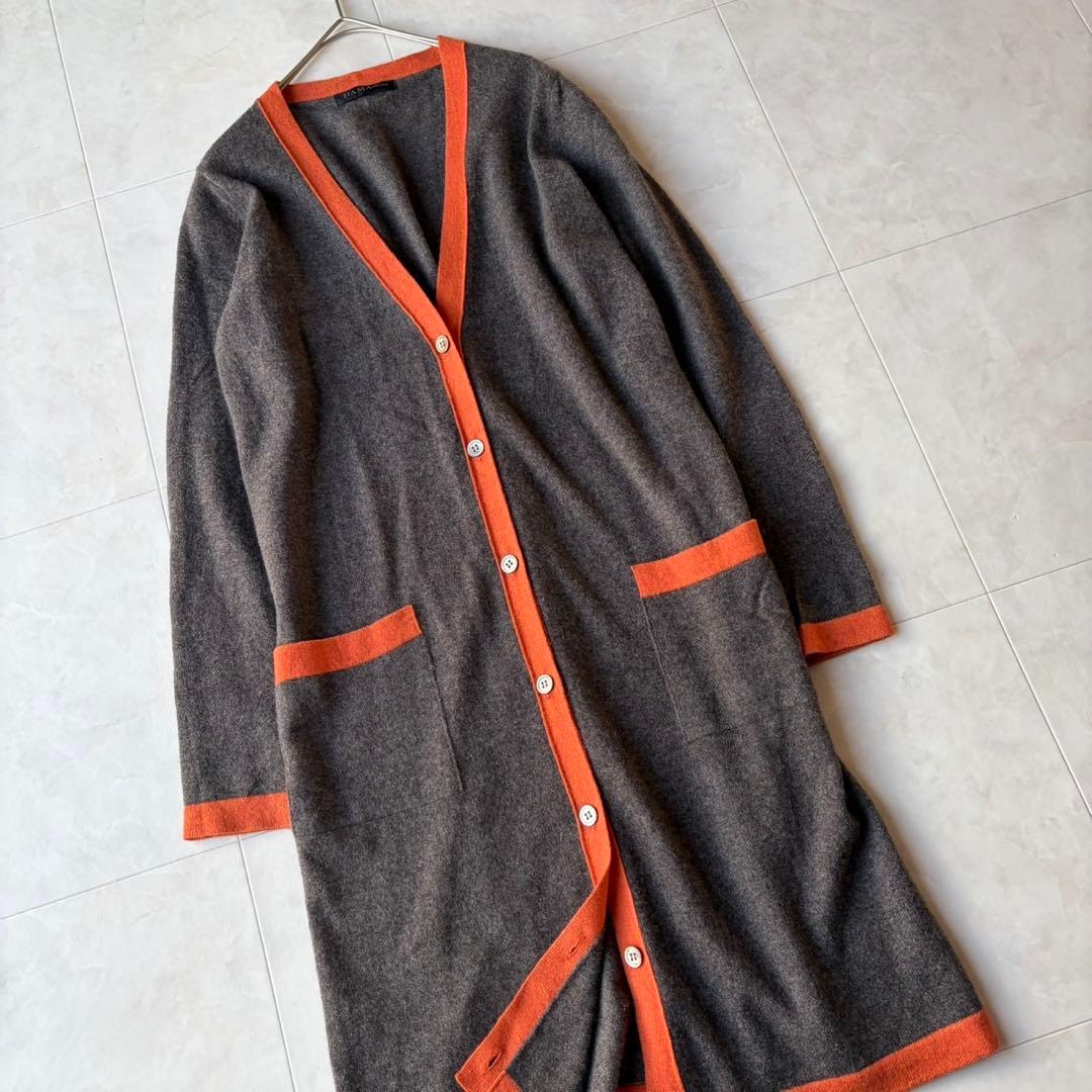 美品 ダーマコレクション カシミヤ100% 3点 アンサンブル バイカラー M