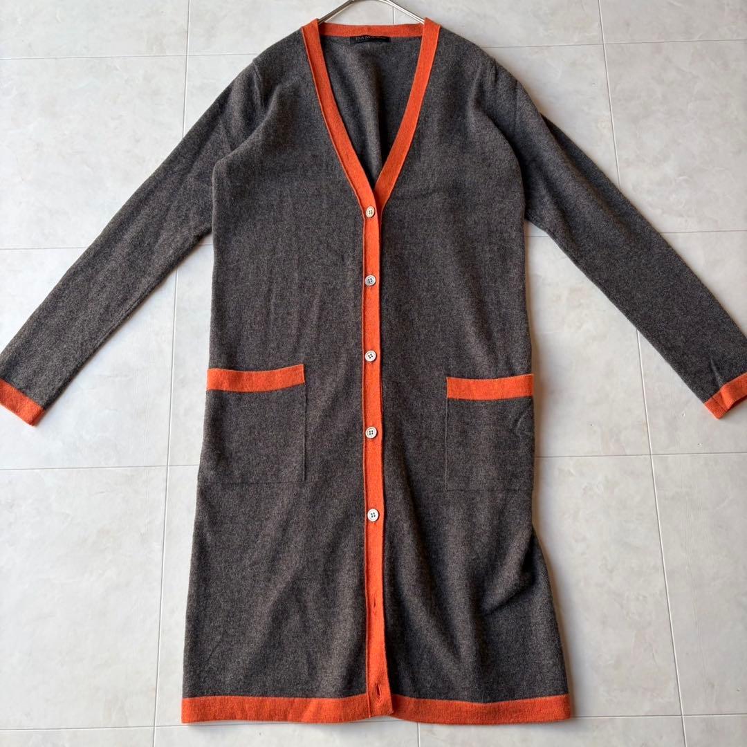 美品 ダーマコレクション カシミヤ100% 3点 アンサンブル バイカラー M