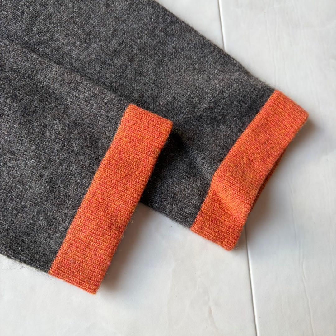 美品 ダーマコレクション カシミヤ100% 3点 アンサンブル バイカラー M