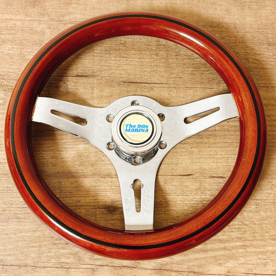 ウッドハンドル　ウッドステアリング　小径　29Φ USDM 旧車　アメリカン