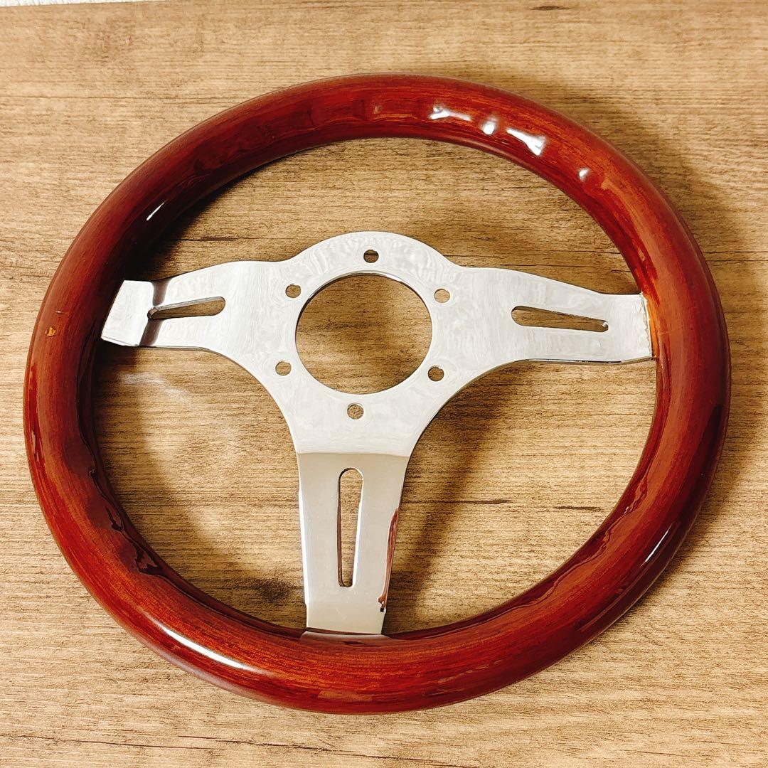 ウッドハンドル　ウッドステアリング　小径　29Φ USDM 旧車　アメリカン