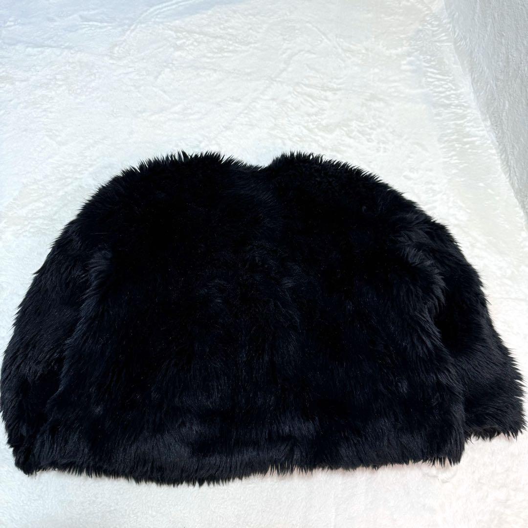 【美品】クラネ　ボリュームファージャケット　ボアジャケット　ブラック　1