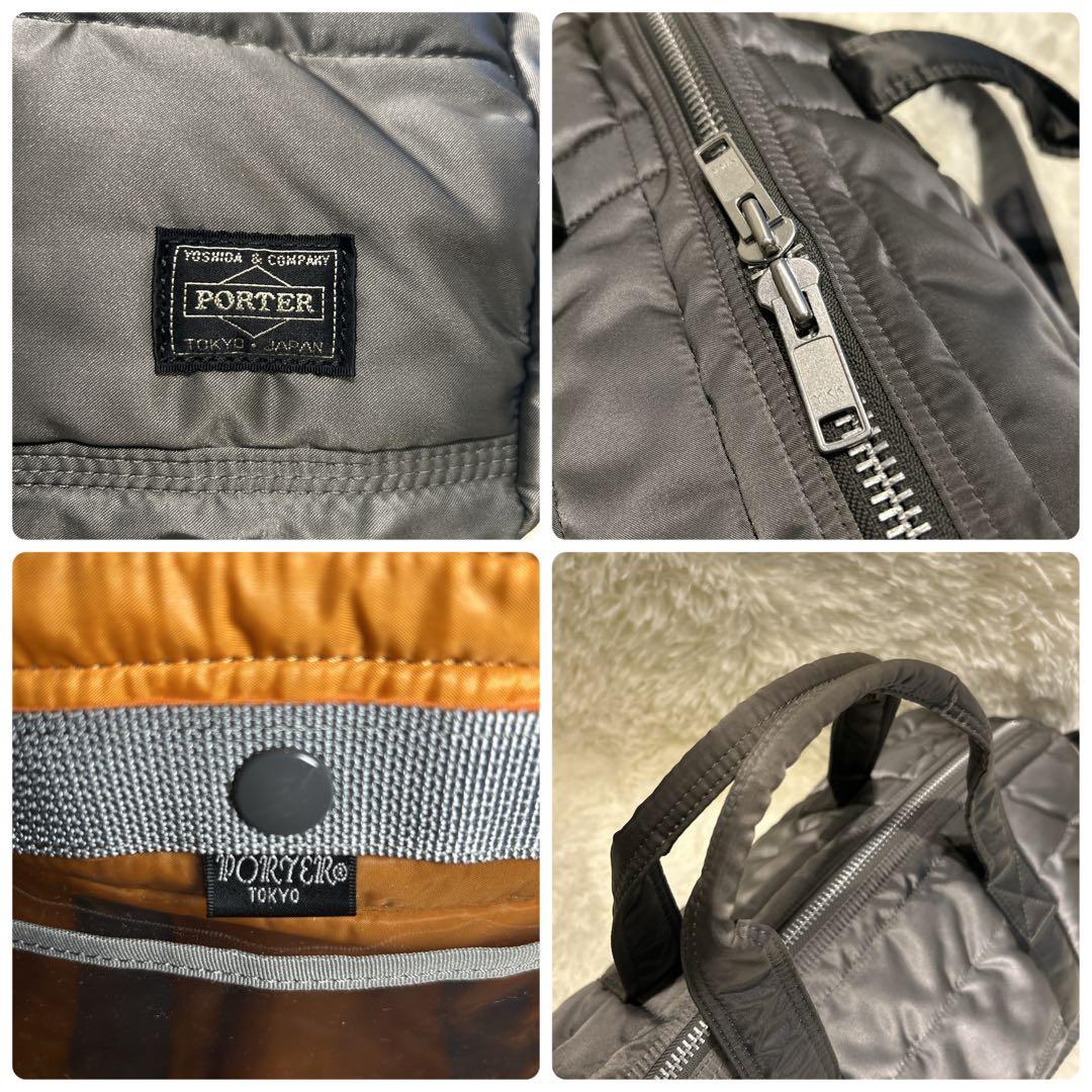 極美品✨PORTER ポーター タンカー 2WAYボストンバッグ シルバーグレー