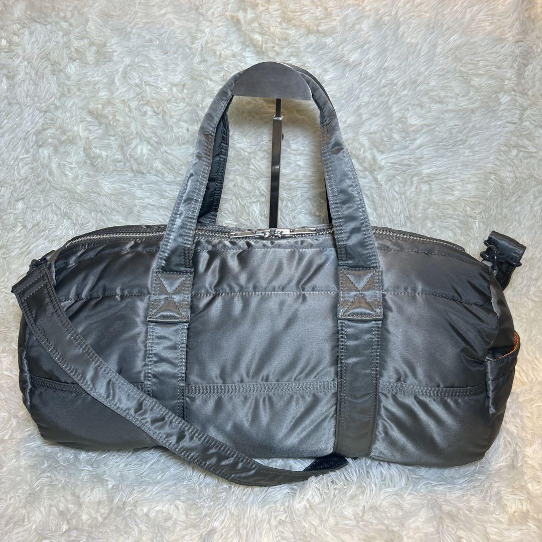 極美品✨PORTER ポーター タンカー 2WAYボストンバッグ シルバーグレー