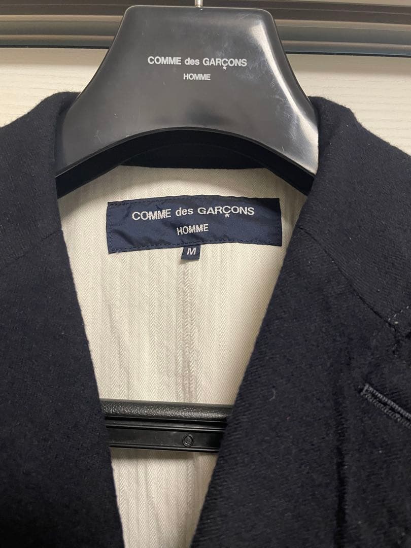 COMME des GARÇONS HOMME ウール縮絨　ジャケット M 紺