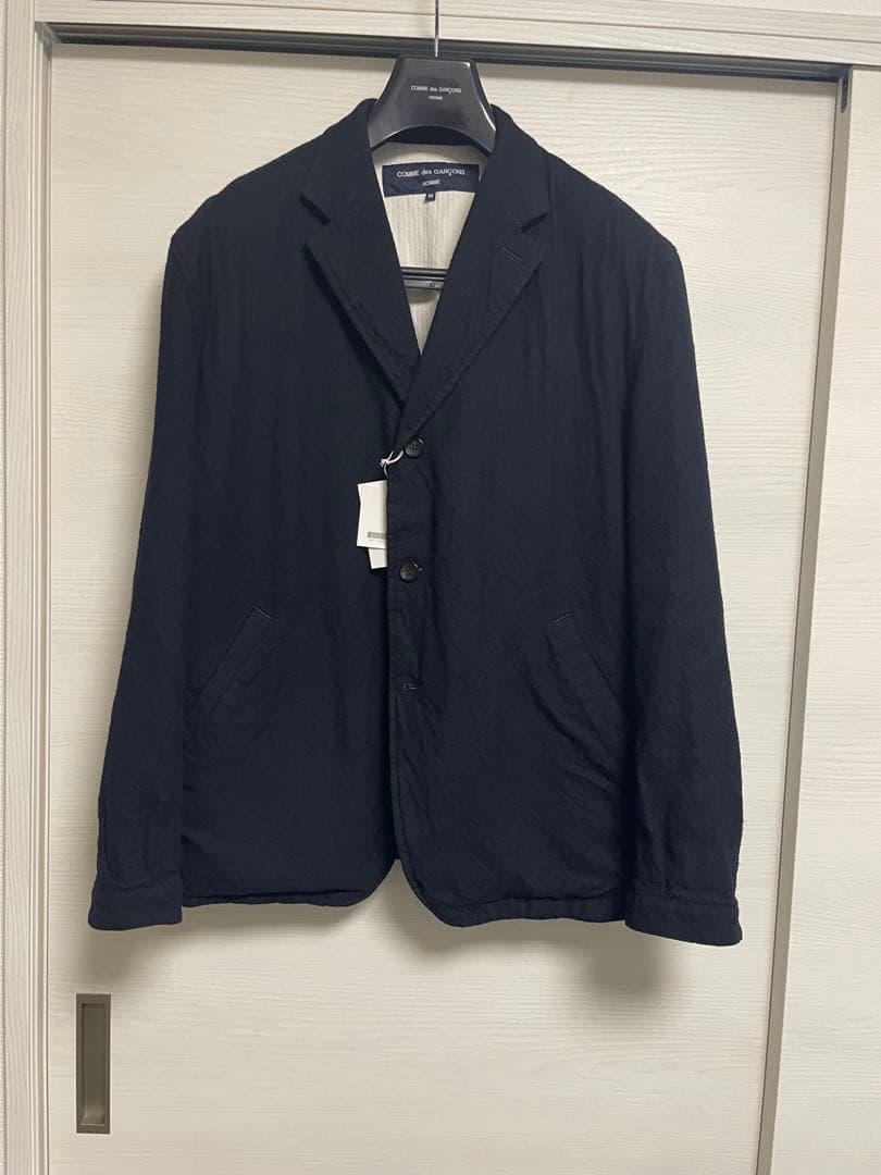COMME des GARÇONS HOMME ウール縮絨　ジャケット M 紺