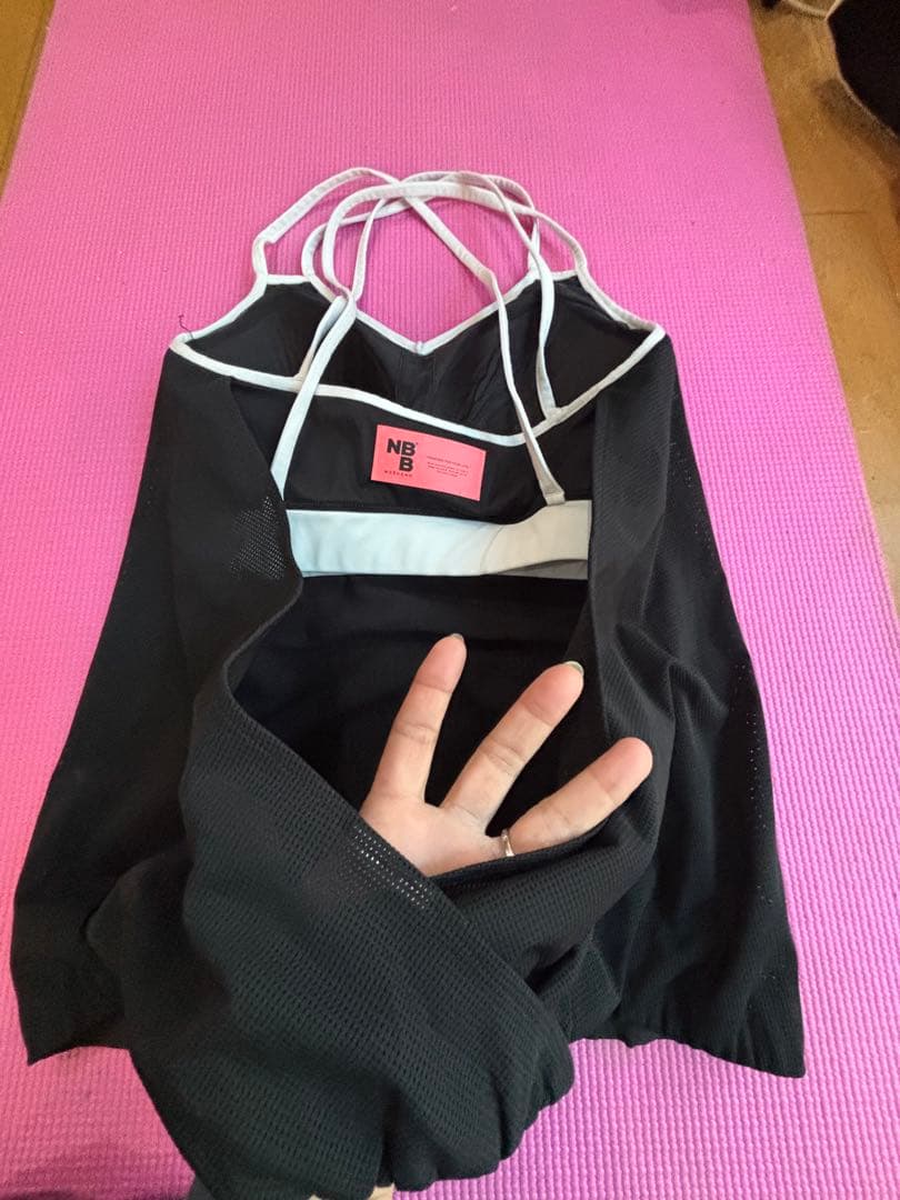 専用　NBBウィークエンド　ヨガウェアセット ブラック　L