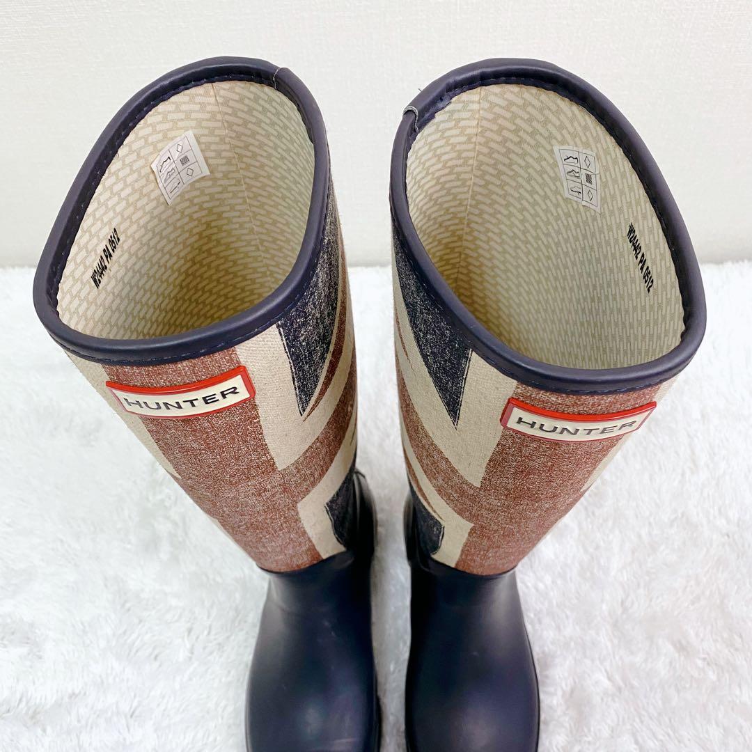 ハンター　HUNTER　レインブーツ　ユニオンジャック　限定品　長靴