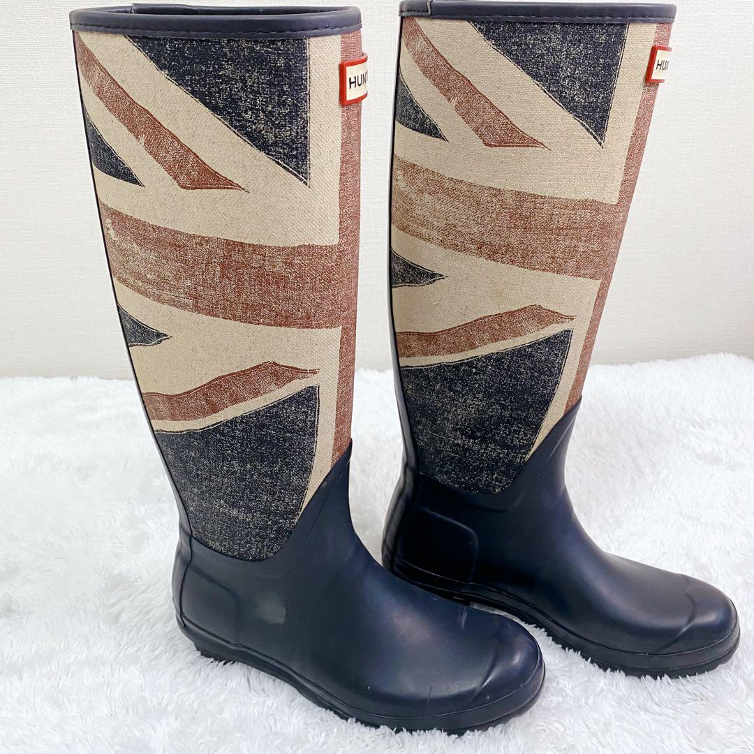 ハンター　HUNTER　レインブーツ　ユニオンジャック　限定品　長靴