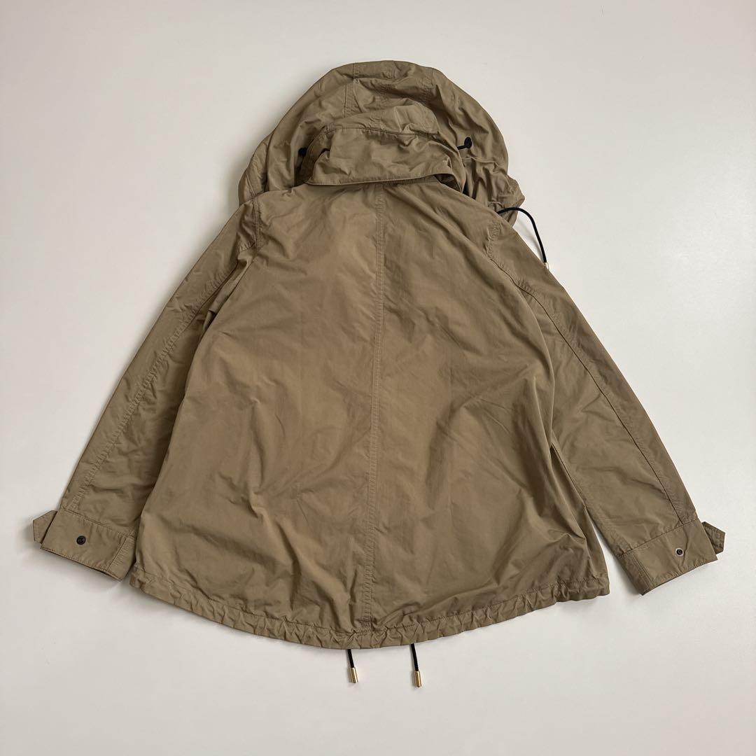 ▪️ザ・リラクス ショートモッズコート 長袖 フード カーキ系 サイズ38