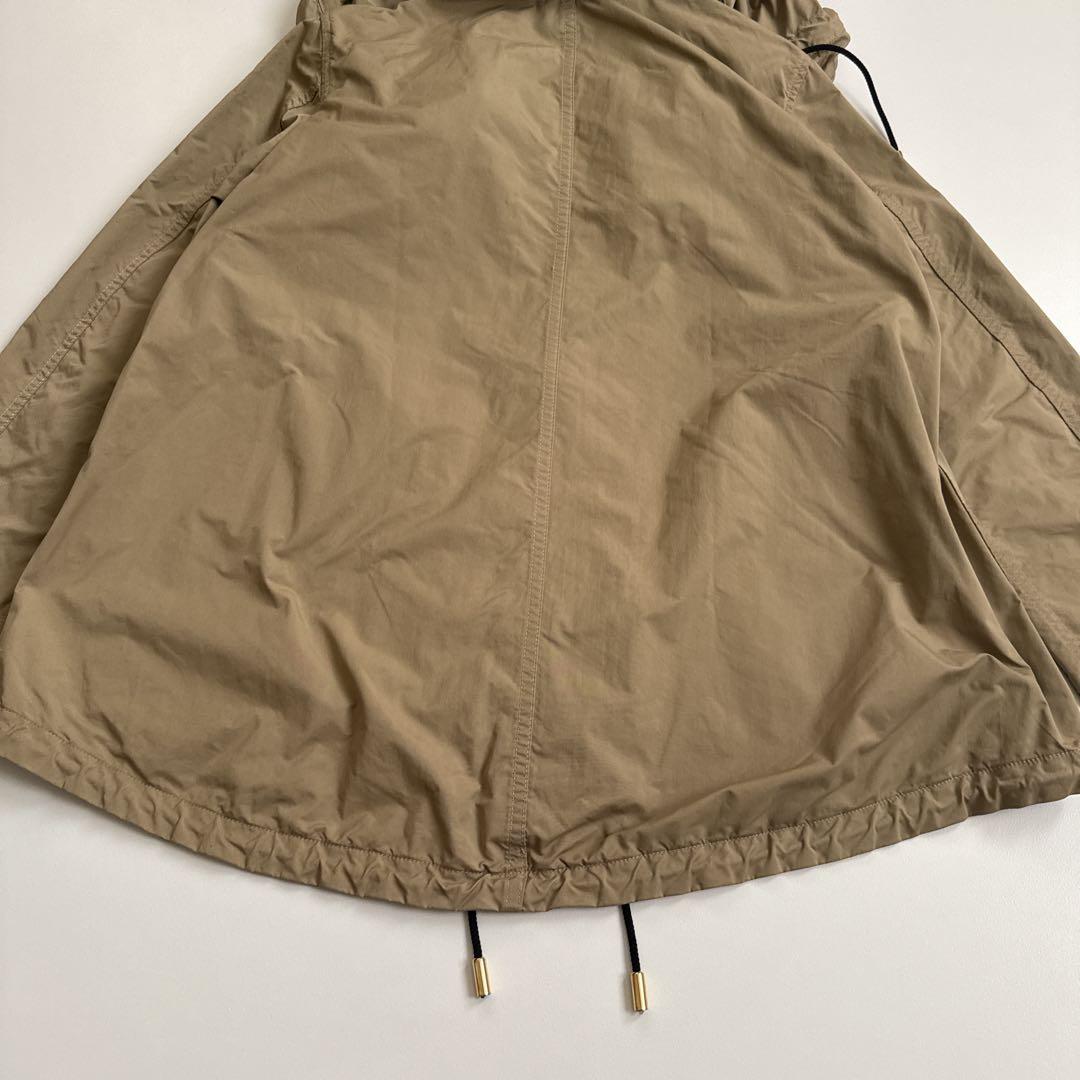 ▪️ザ・リラクス ショートモッズコート 長袖 フード カーキ系 サイズ38