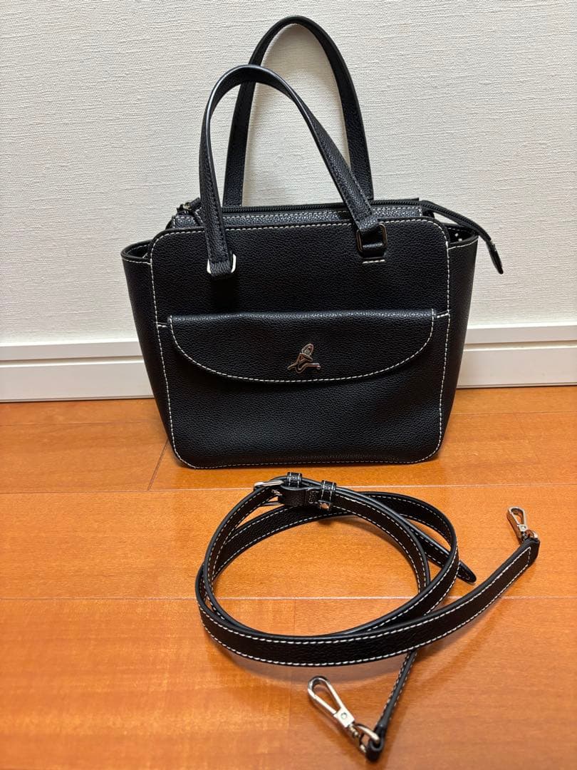 アニエスベー　ショルダーバッグ　ブラック