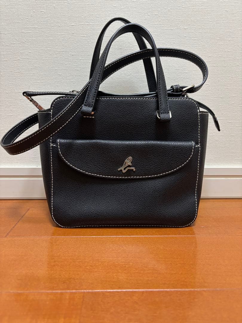 アニエスベー　ショルダーバッグ　ブラック