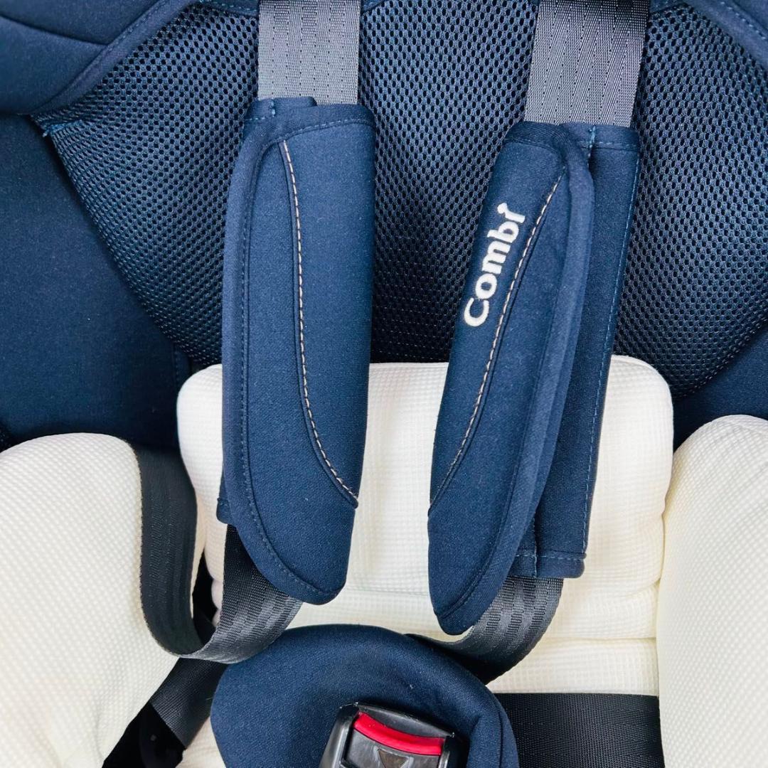 美品 Combi チャイルドシート クルムーヴ スマート エッグショック 紺色
