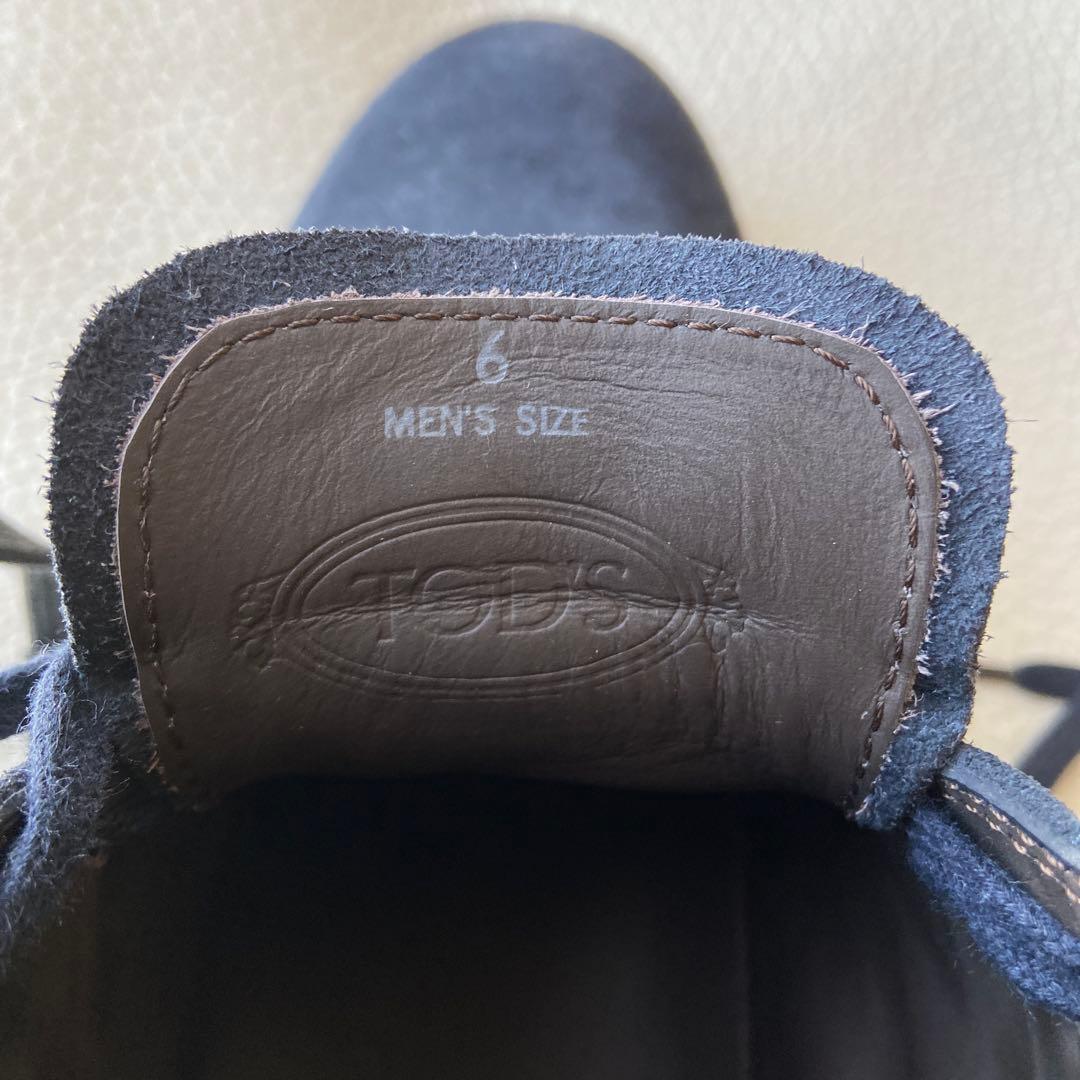 TOD'Sトッズ　ペブルスエードショートブーツ　チャッカブーツ　デザートブーツ