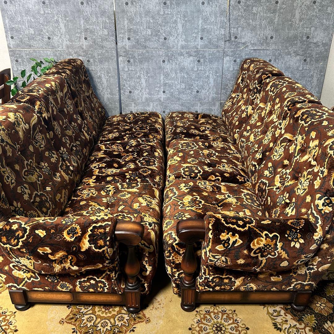 ( ´ ▽ ` )꧁応接家具꧂6Pアームソファ いす イス 椅子 チェア