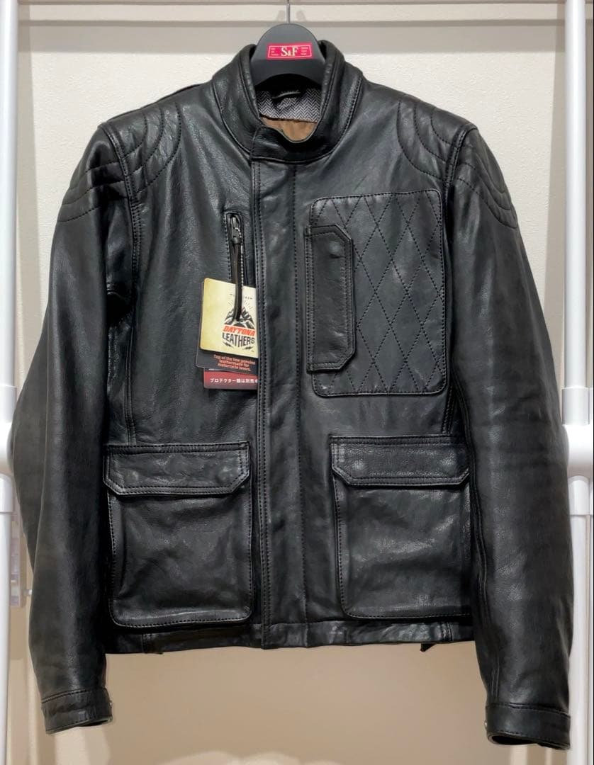【美品・廃盤】デイトナ DL-501 スクランブラージャケット 本革 黒 M