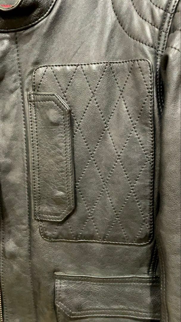 【美品・廃盤】デイトナ DL-501 スクランブラージャケット 本革 黒 M