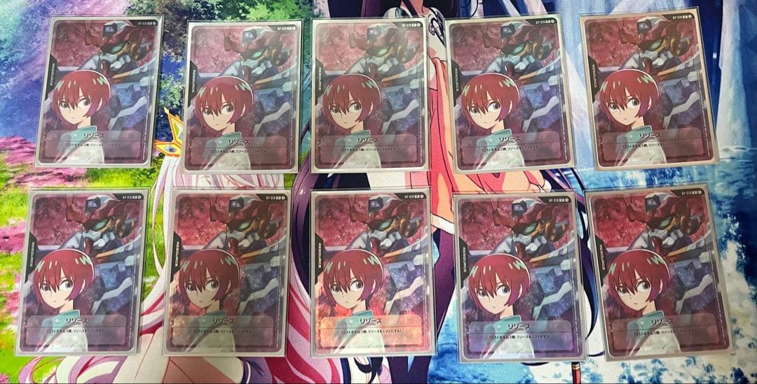 【最終値下げ】緑白ウイングデッキ　パーツ＋他デッキ複数＋プレイマット＋スリーブ