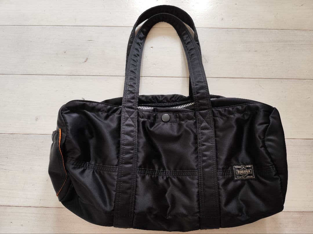極美品　PORTER ポーター ミニボストン ドラムバッグ 　タンカー　L