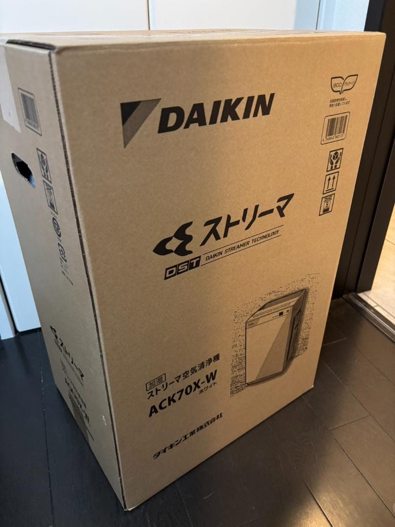 新品未使用　DAIKIN 空気清浄機 ACK70X-W