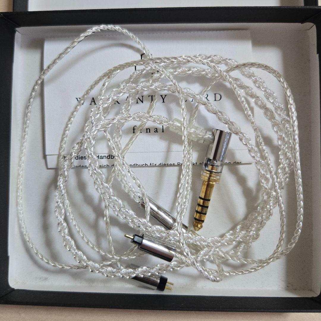 final C106 2Pin 1.2m 4.4mm イヤホンケーブル