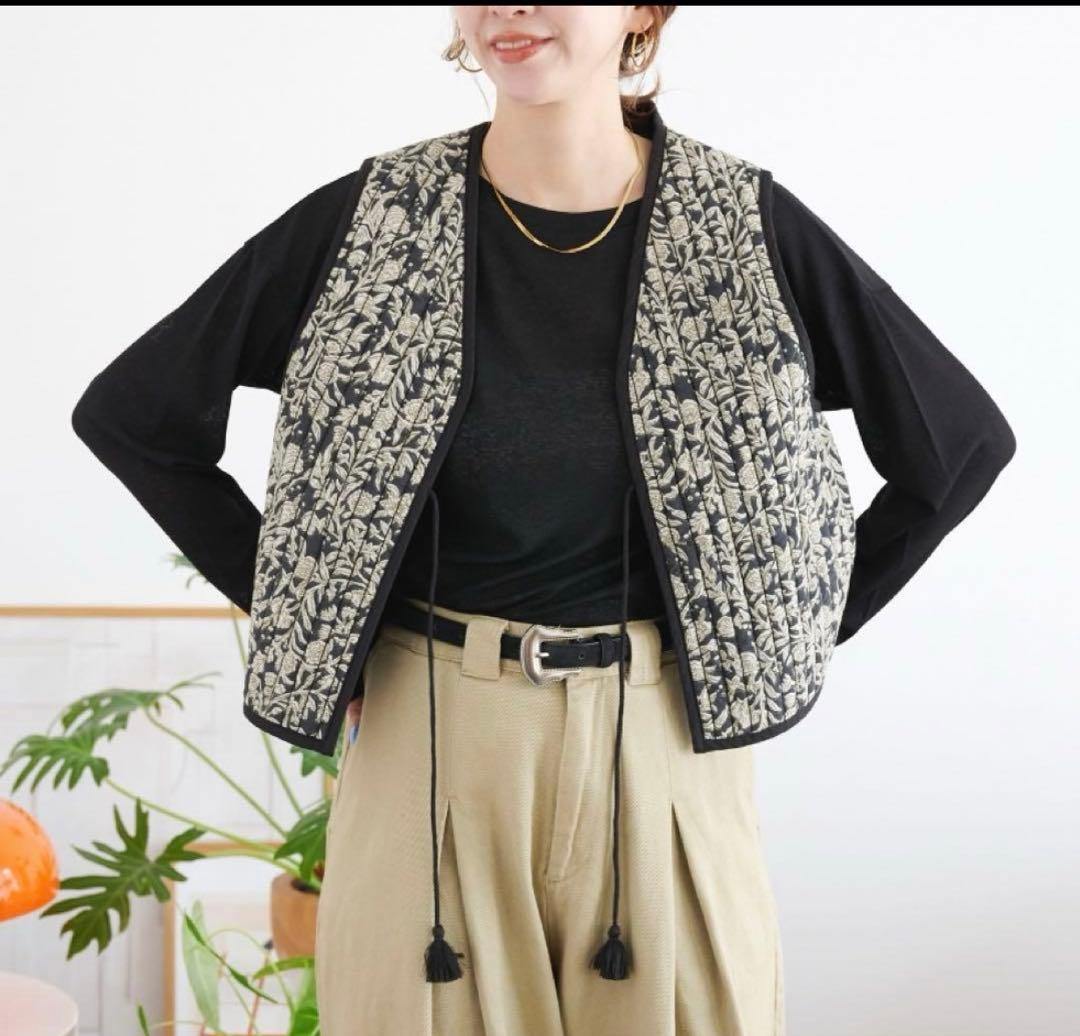 ベーセーストック／リバーシブル キルティングベスト