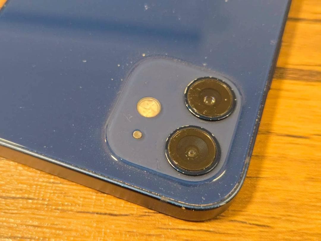 iPhone 12 64GB　ブルー　液晶化 バッテリー100％　iFaceつき