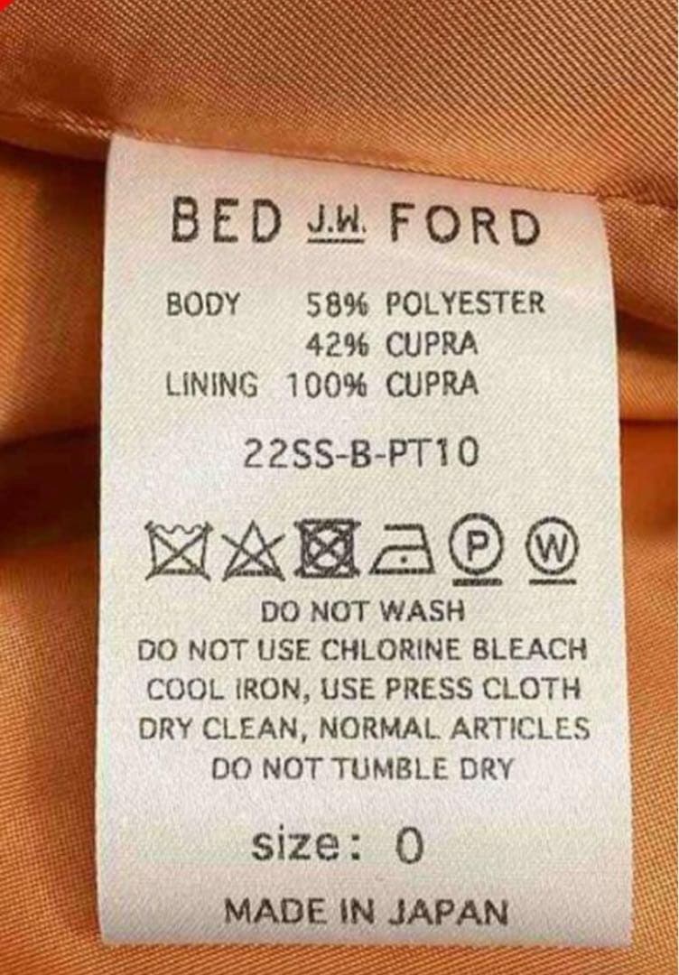 【道徳さん 様】bed j.w. ford 22ss チェックパンツ