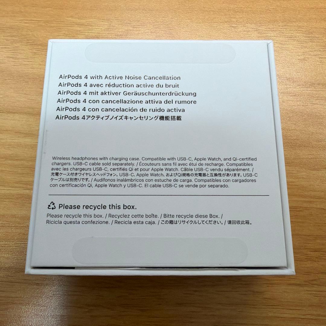 Airpods 4 ノイズキャンセリング搭載(ANC) applecare+