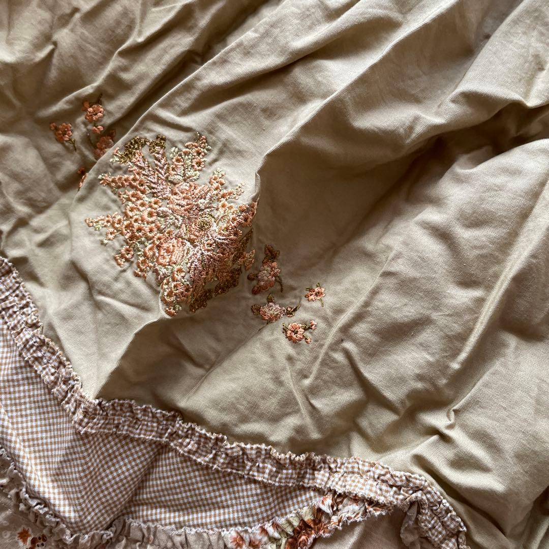 新品未使用品 希少カネコイサオ バラブーケフラワープリント ロングワンピース