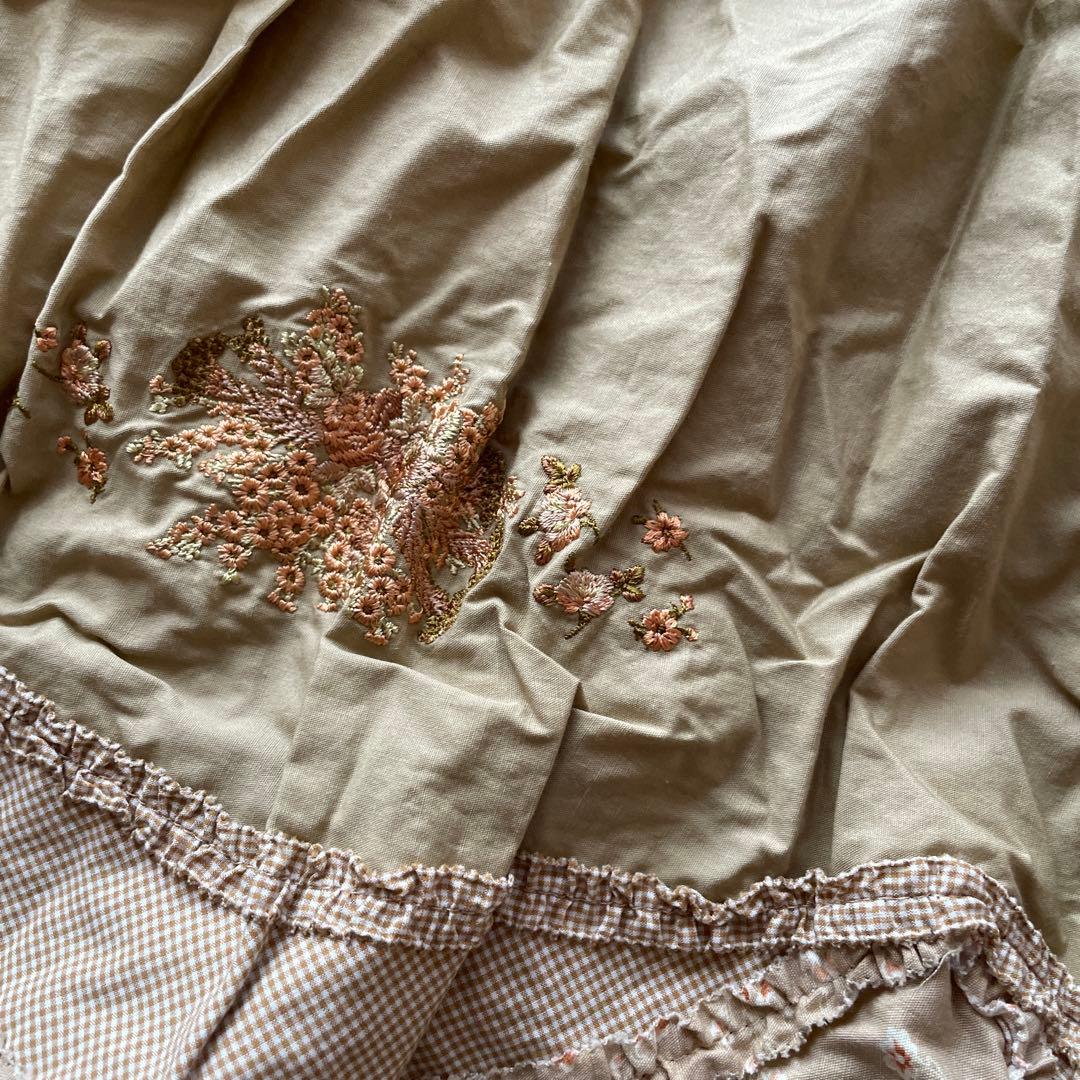 新品未使用品 希少カネコイサオ バラブーケフラワープリント ロングワンピース