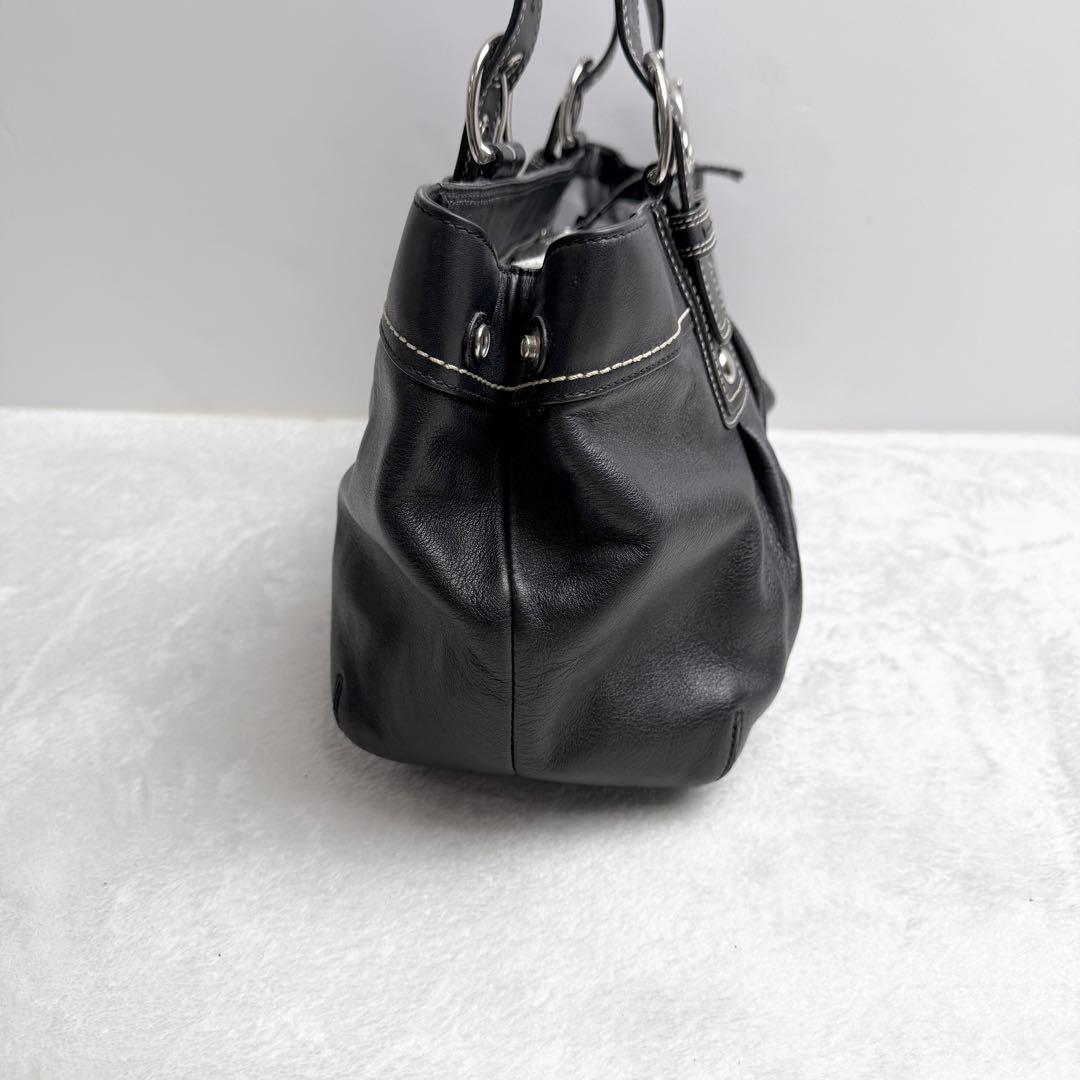 バッグ coach hand bag leather soho black y2k