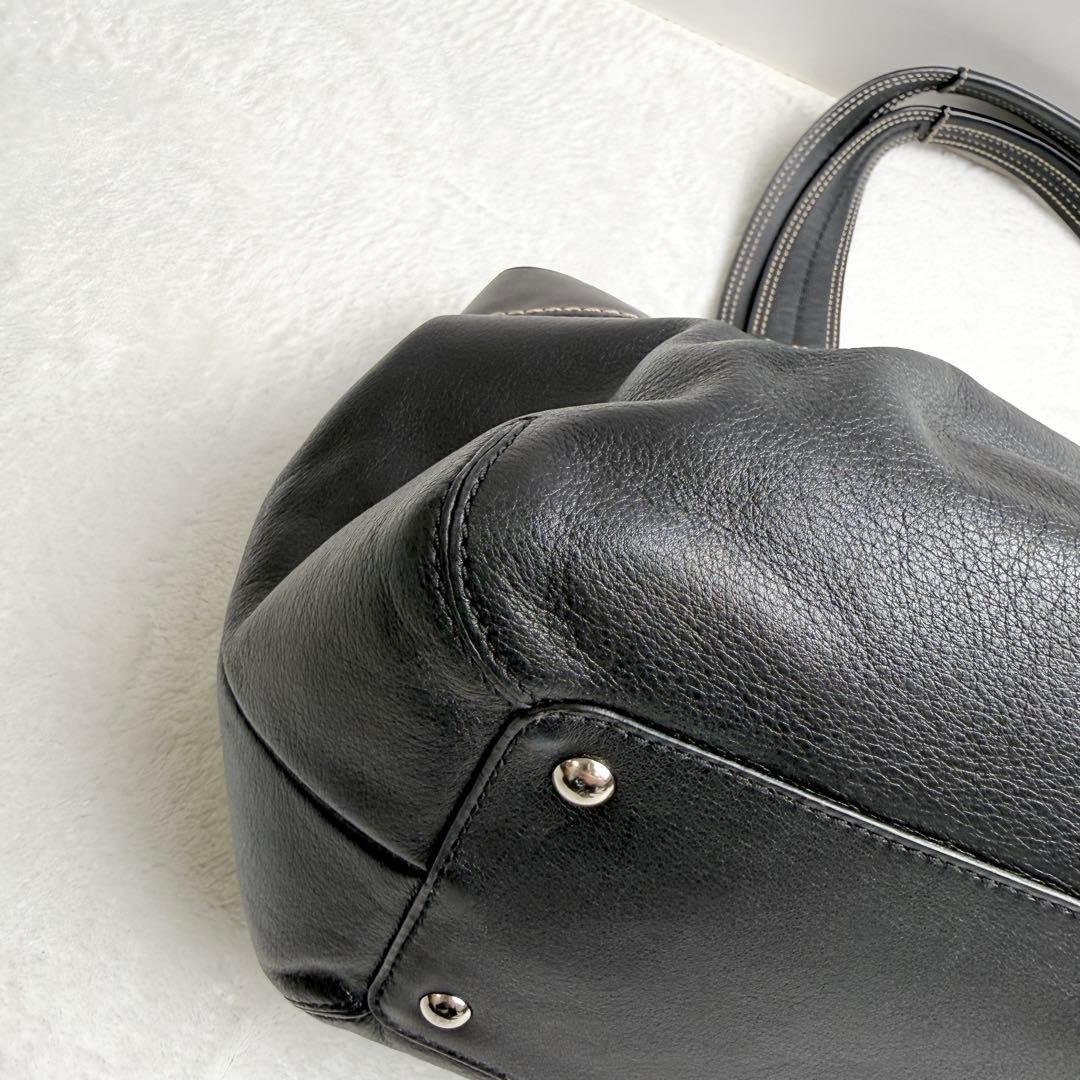 バッグ coach hand bag leather soho black y2k
