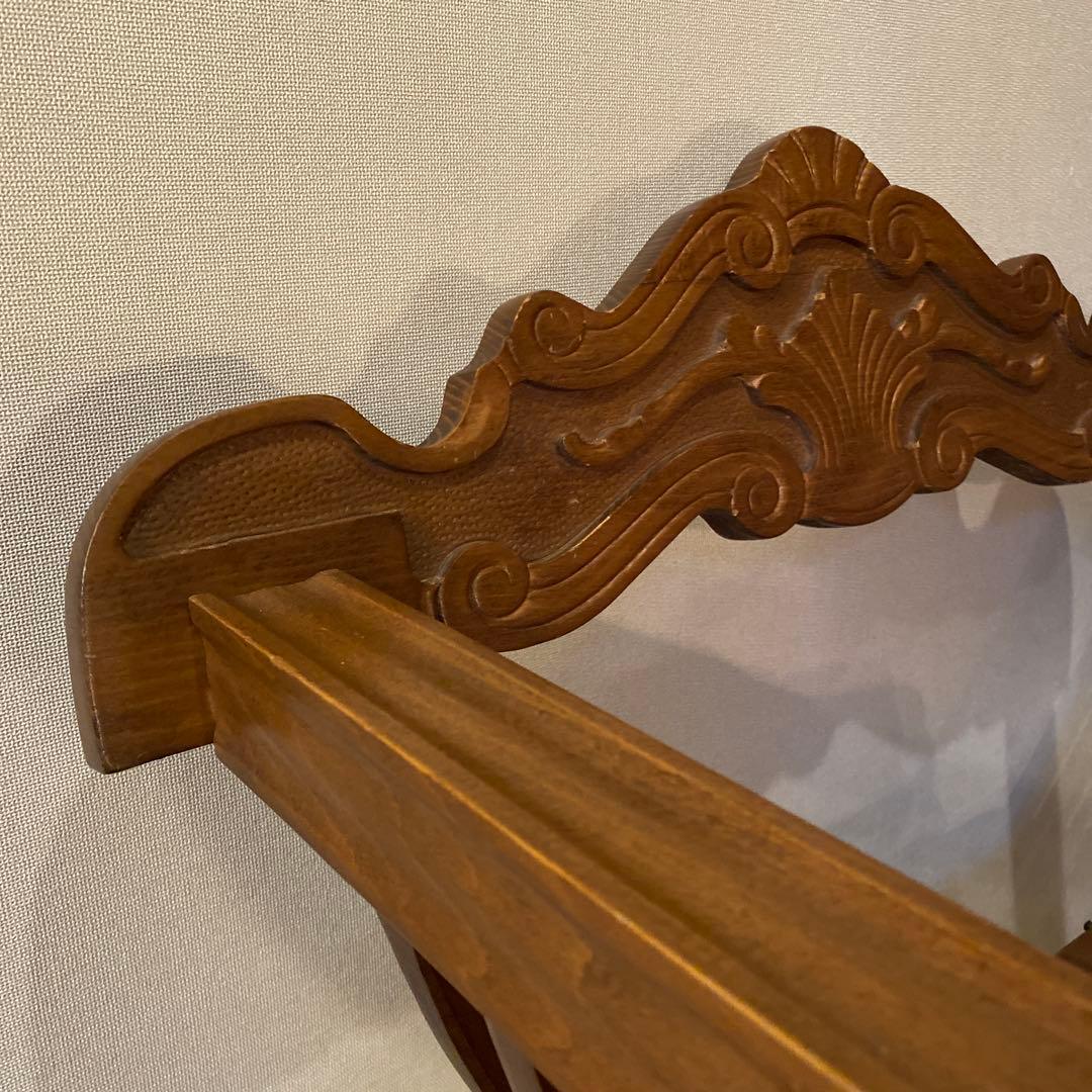 木製　インテリア　チェア　椅子　ライオン　ウッドチェア　木彫　アンティーク