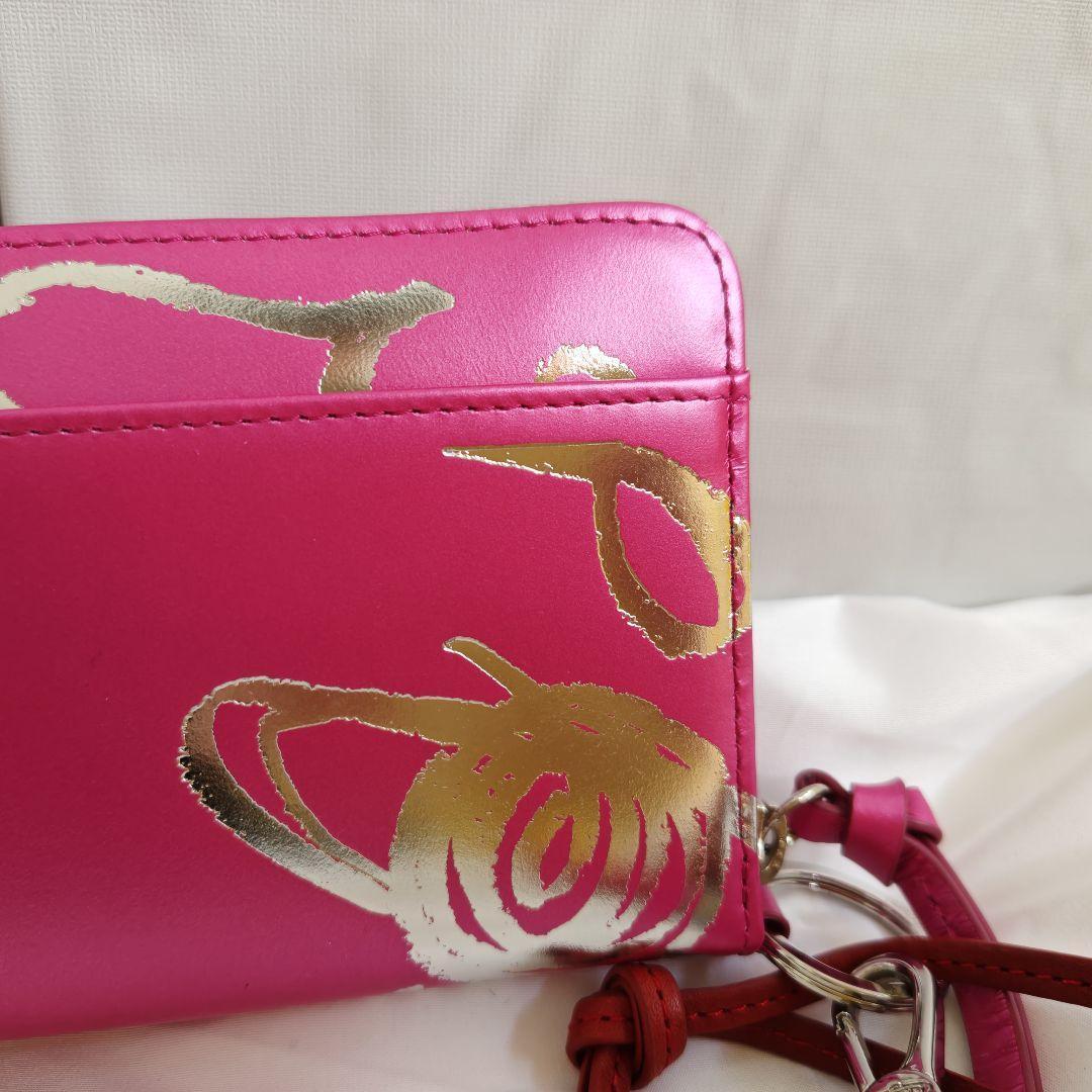 未使用級　ピンク　ヴィヴィアンウエストウッド　長財布　ラウンドジップ　ハート